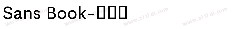 Sans Book字体转换